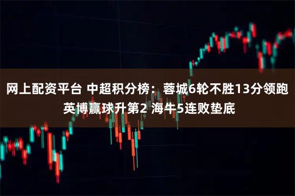 网上配资平台 中超积分榜：蓉城6轮不胜13分领跑 英博赢球升第2 海牛5连败垫底